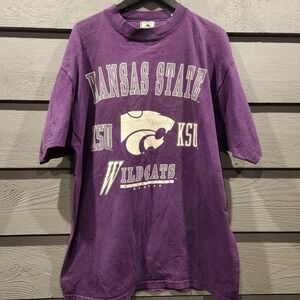 Vintage Kansas State Wildcats Shirt Mens XL Purple NCAA Football Galt Sand 90s